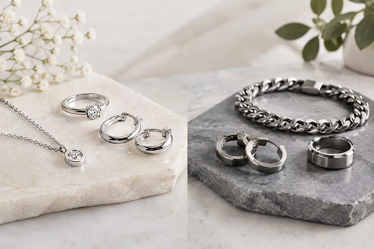 Silberschmuck oder Edelstahlschmuck wählen?