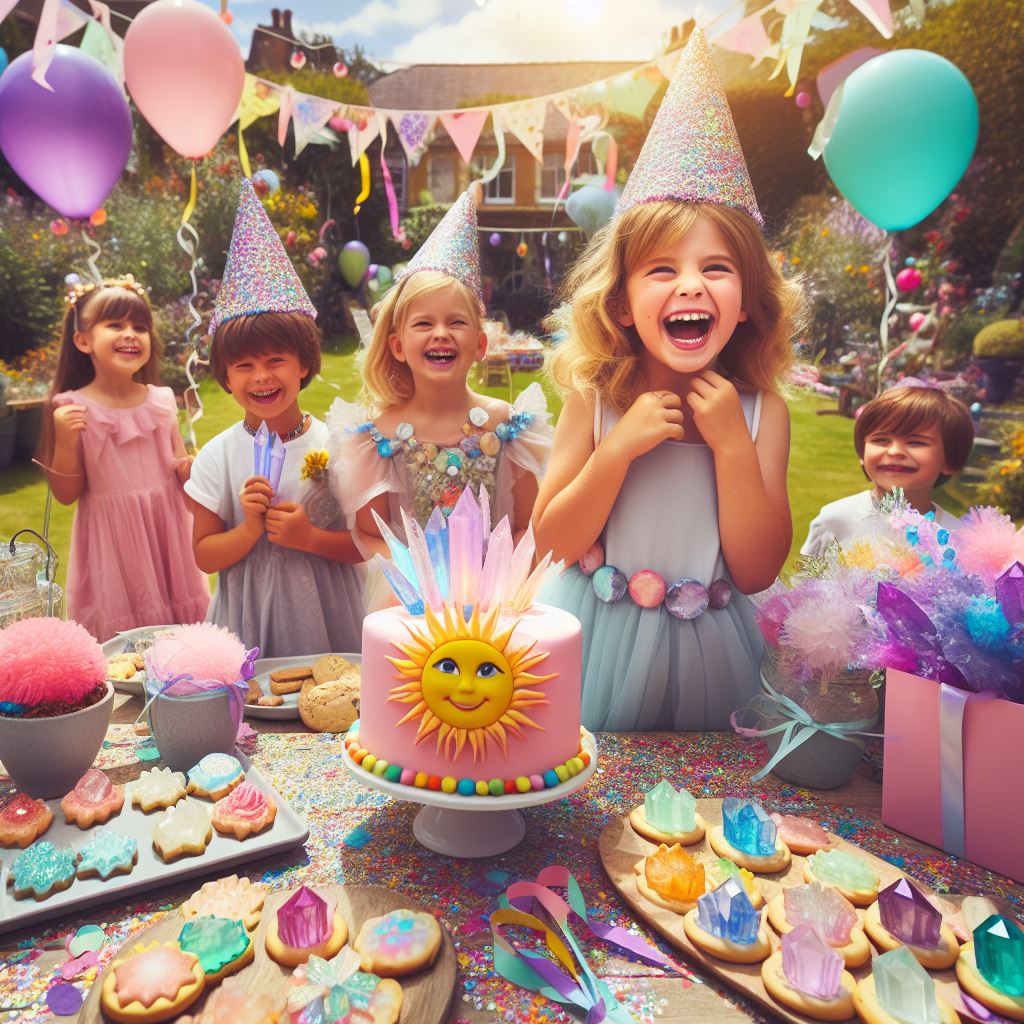 Bunte Kristalle und Mineralien für Kindergeburtstag Ideen – farbenfrohes Naturerlebnis für Kinder
