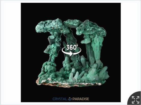 Edelsteine und Kristalle in interaktiver 360° Ansicht bei Crystal Paradise
