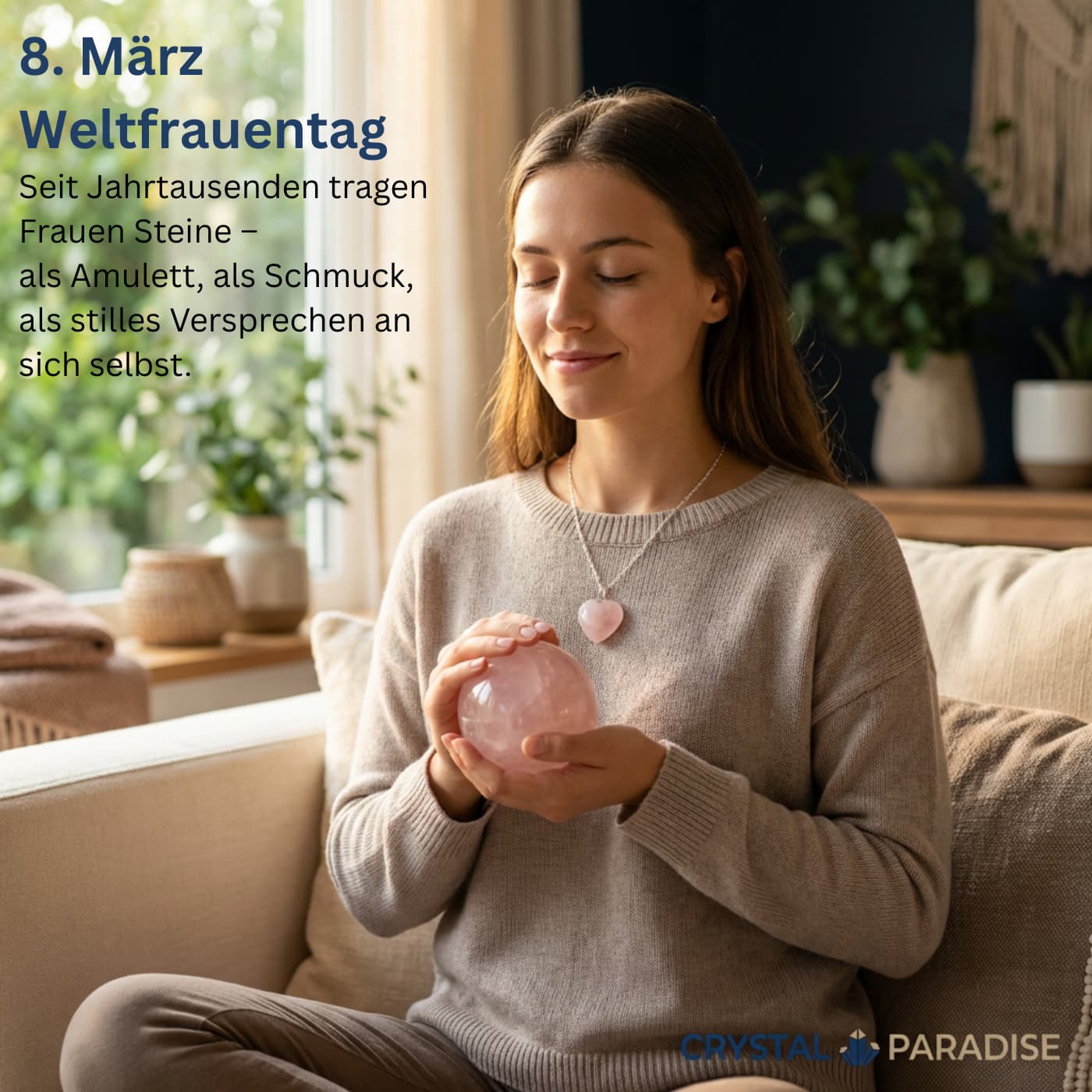 Weltfrauentag: Die kraftvollsten Heilsteine für Frauen – und was sie bewirken