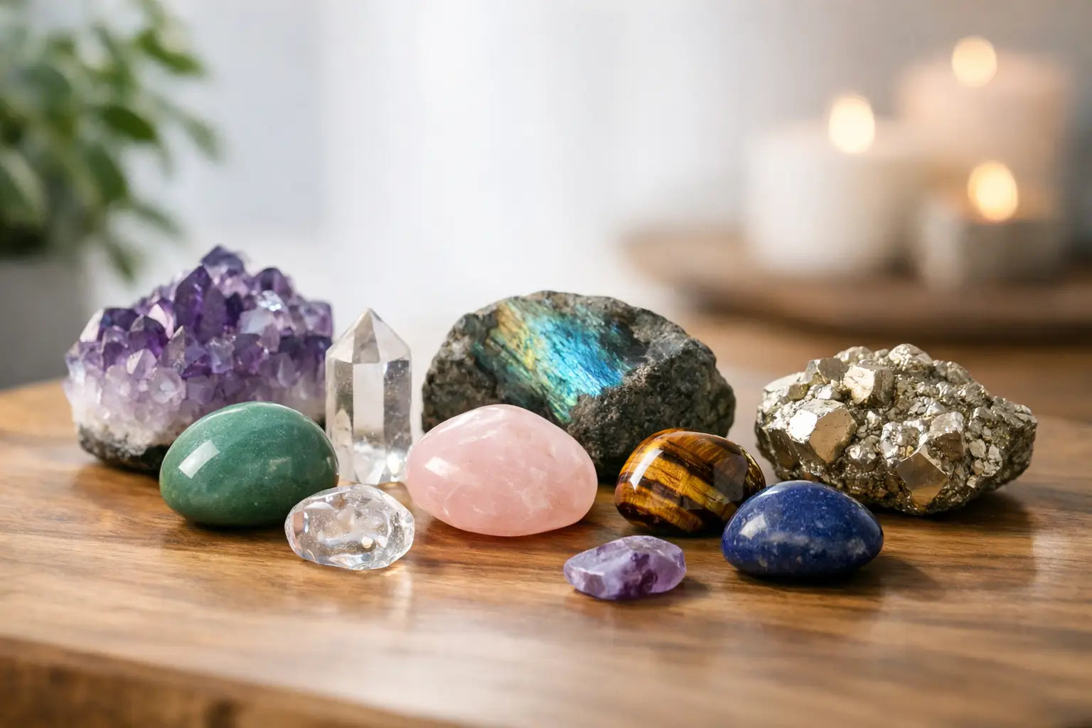 Mineralien und Heilsteine nebeneinander – Auswahl zum Entdecken und Kaufen