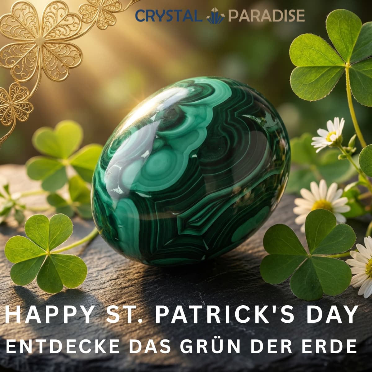 Grüne Mineralien zum St. Patrick's Day – Vielfalt der Natur in leuchtendem Grün