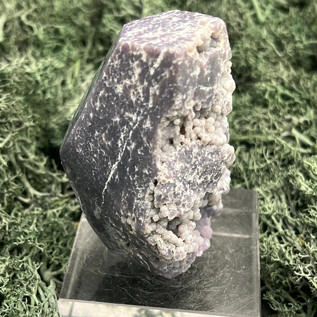 Trauben Achat Freeform aus Indonesien (133g) - schönes Violett - crystal paradise