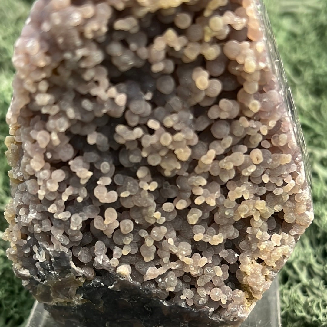 Trauben Achat Freeform aus Indonesien (253g) - schönes Violett in Obeliskenform - crystal paradise