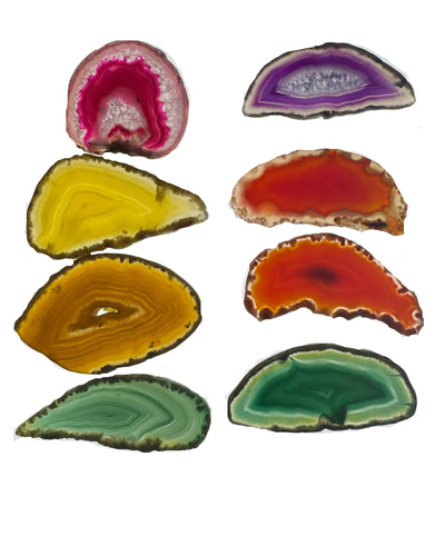 Achatscheibe gefärbt - ca. 6-9 cm - crystal paradise