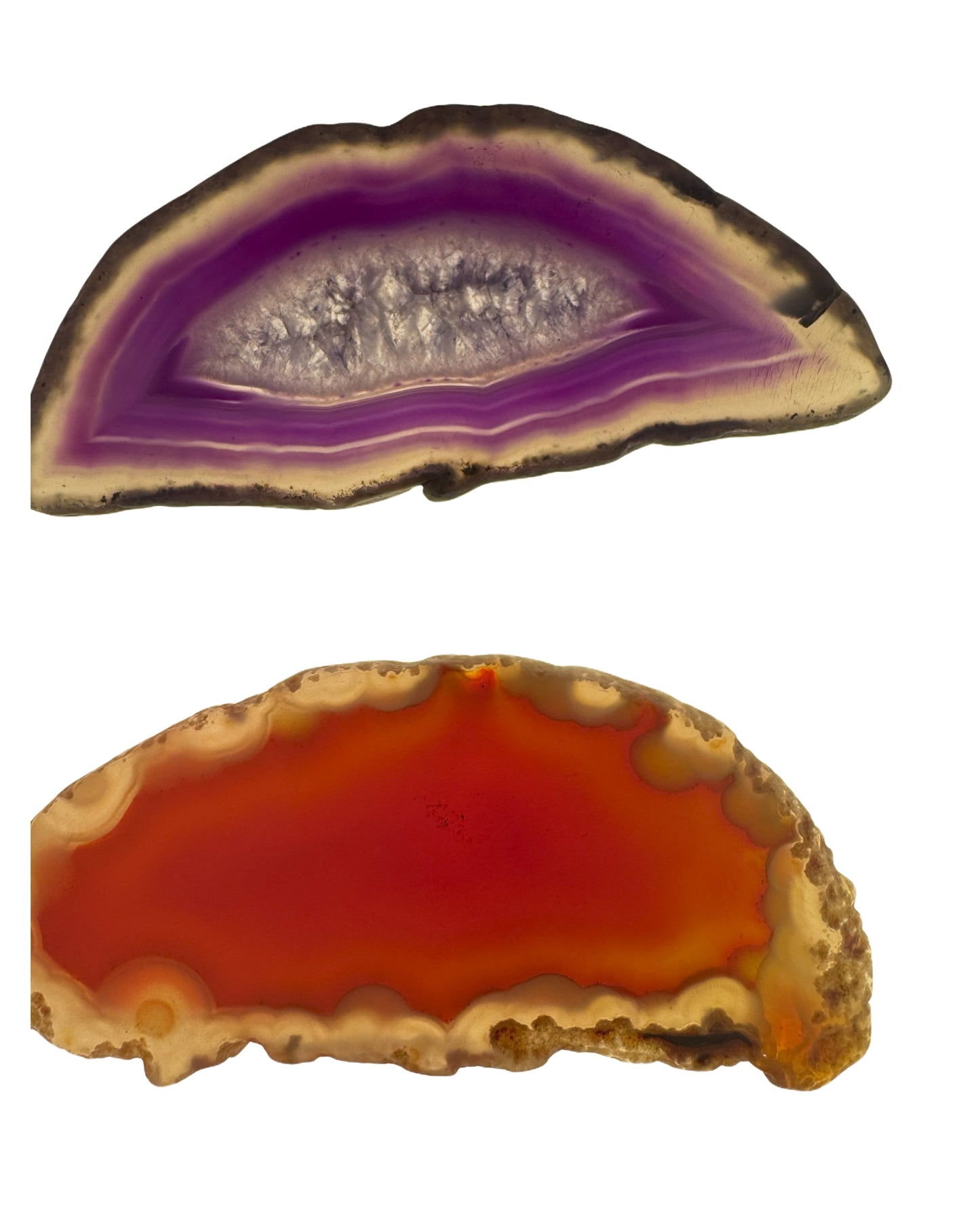 Achatscheibe gefärbt - ca. 6-9 cm - crystal paradise
