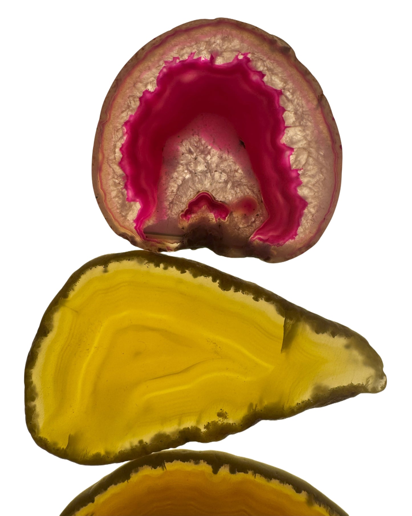 Achatscheibe gefärbt - ca. 6-9 cm - crystal paradise