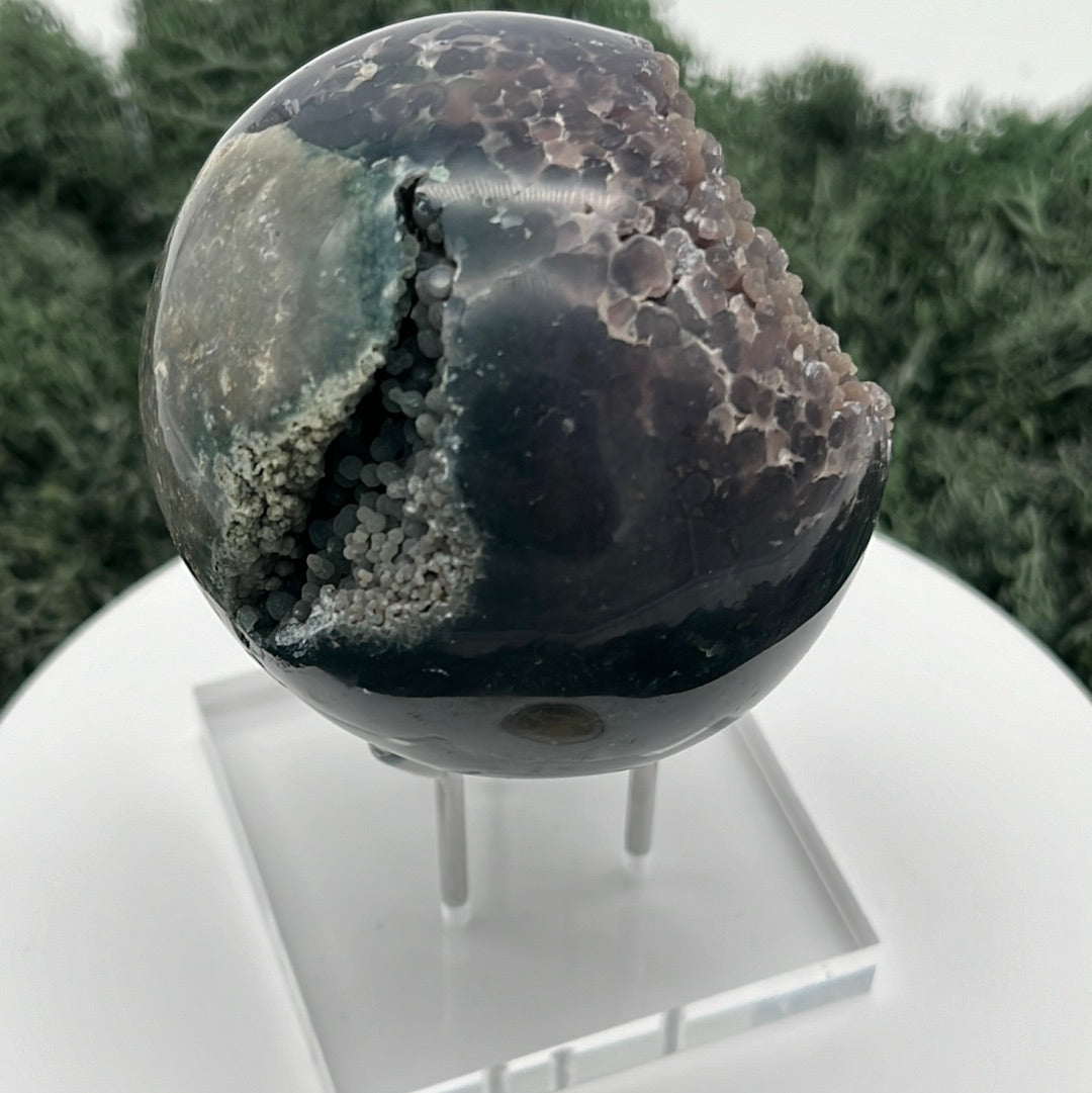Trauben Achat Druzy Kugeln aus Indonesien (384g) - crystal paradise