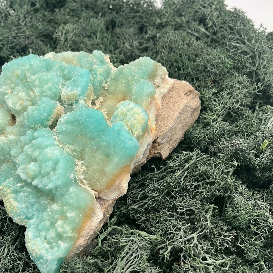 Blauer Aragonit aus Afghanistan (1618g) - Außergewöhnliche Grosssstufe