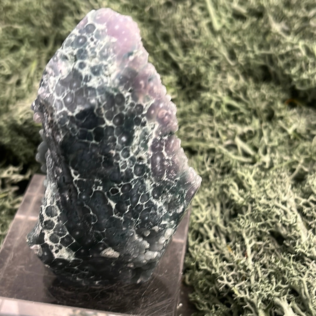 Trauben Achat Freeform aus Indonesien (150g) - schönes Blau - crystal paradise