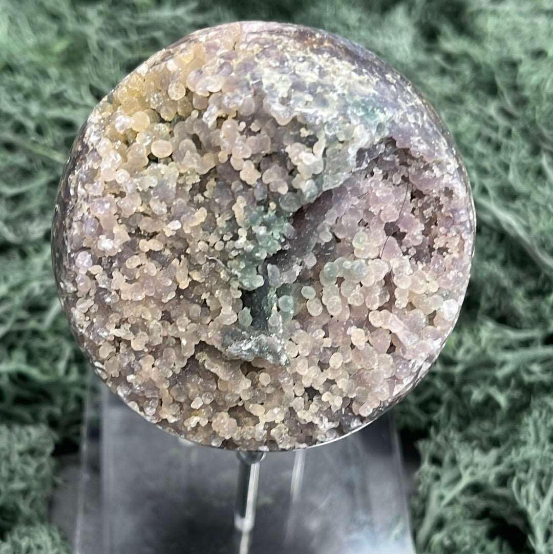 Deko: Trauben Achat Druzy Kugeln aus Indonesien (243g) - schönes violett