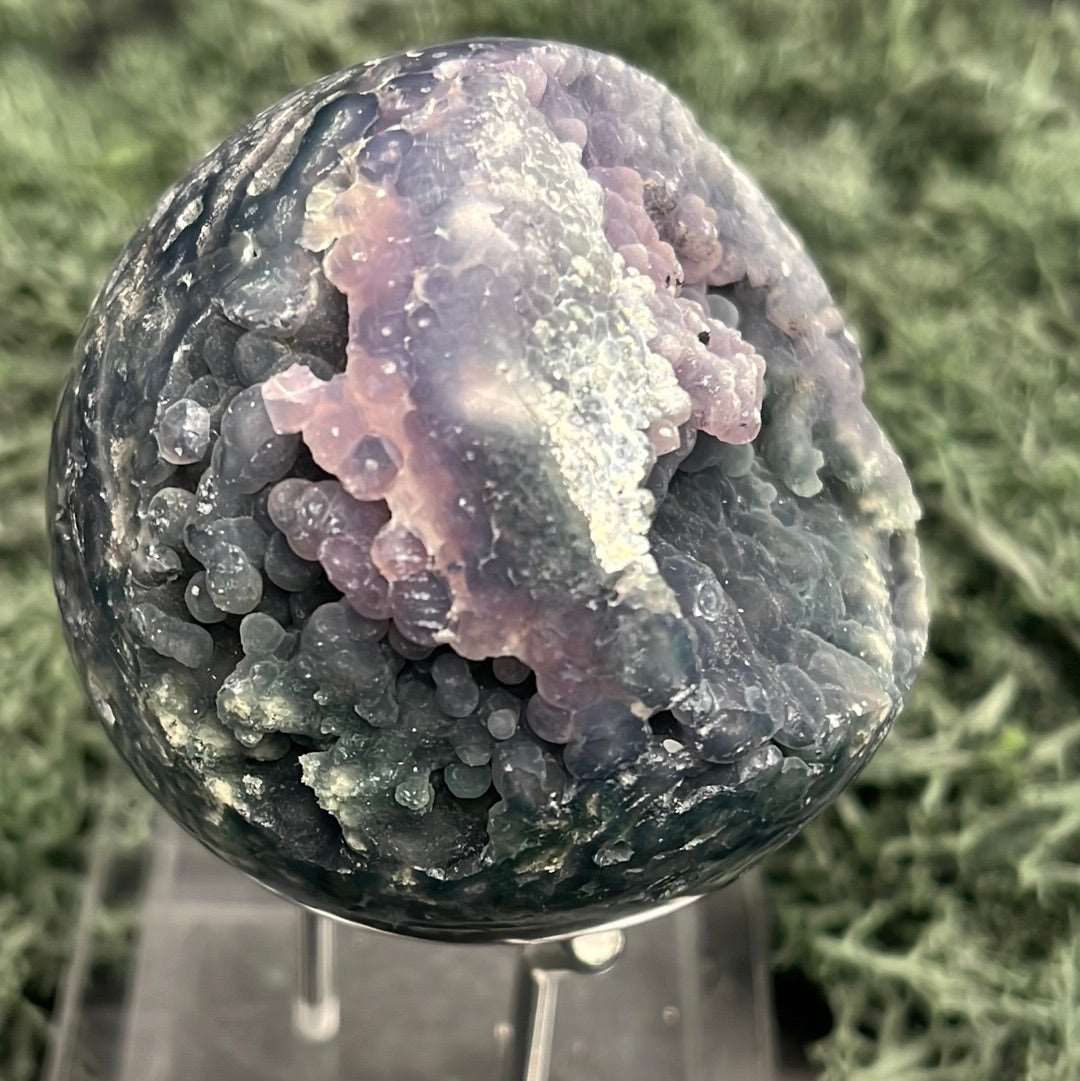 Deko: Trauben Achat Druzy Kugeln aus Indonesien (232g) - schönes violett