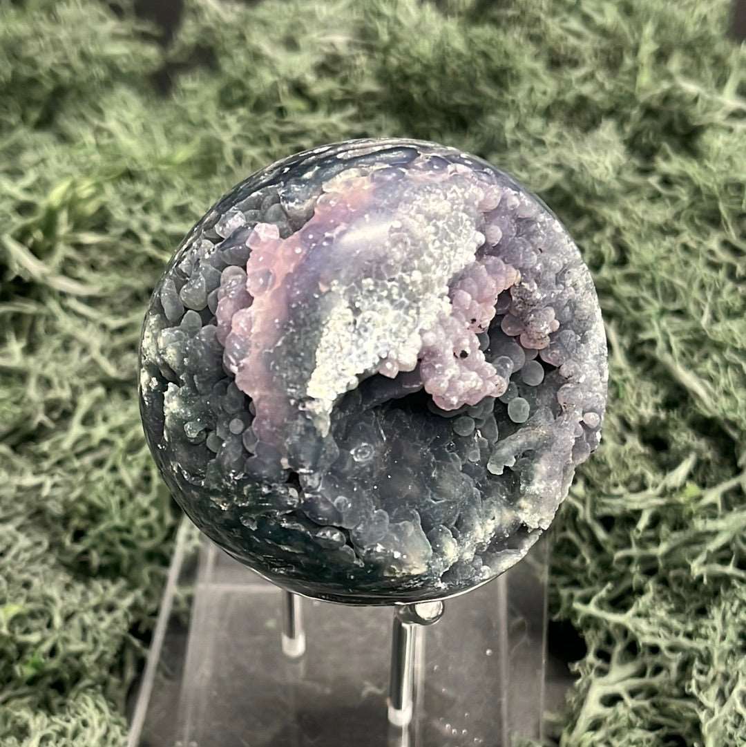 Deko: Trauben Achat Druzy Kugeln aus Indonesien (232g) - schönes violett