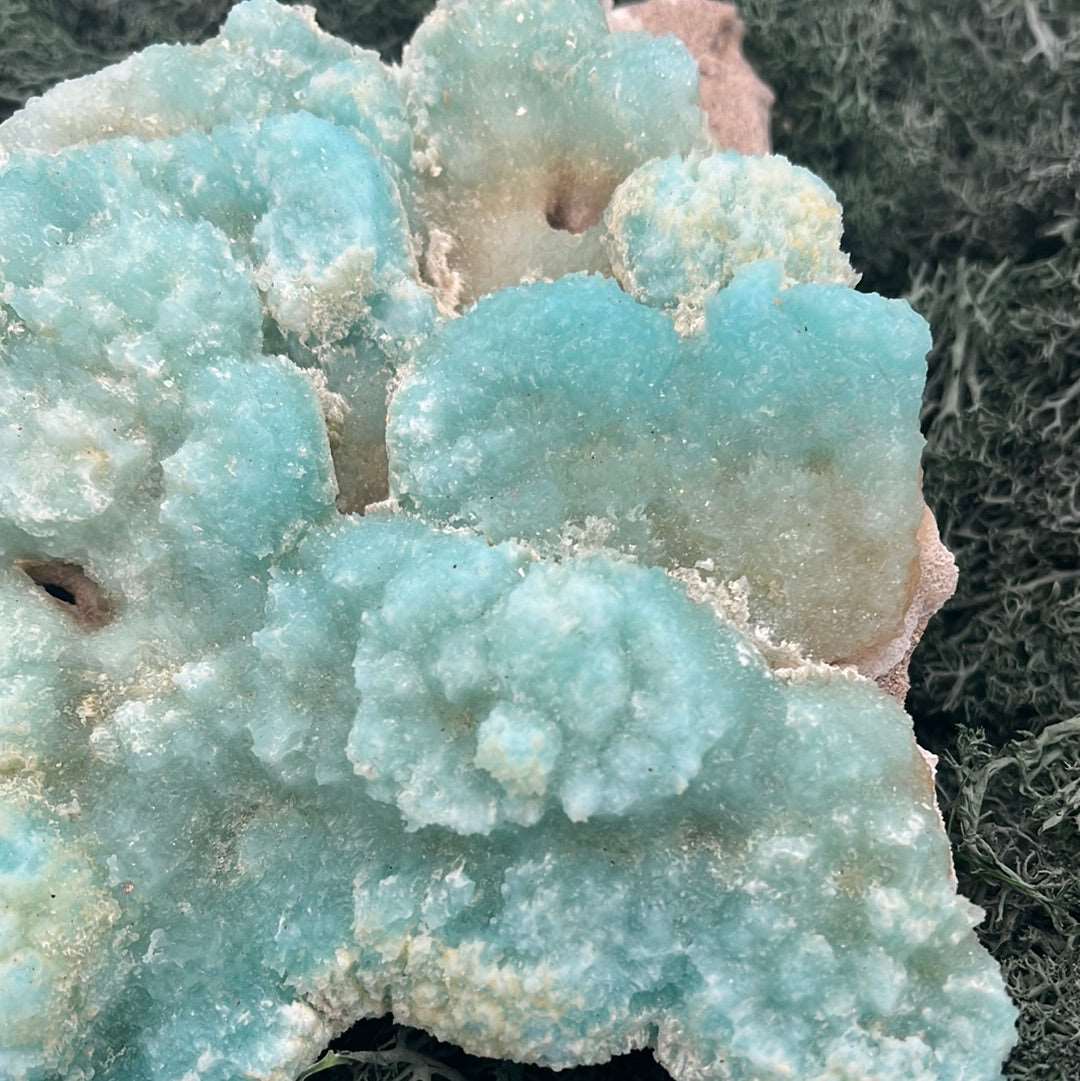 Blauer Aragonit aus Afghanistan (1618g) - Außergewöhnliche Grosssstufe