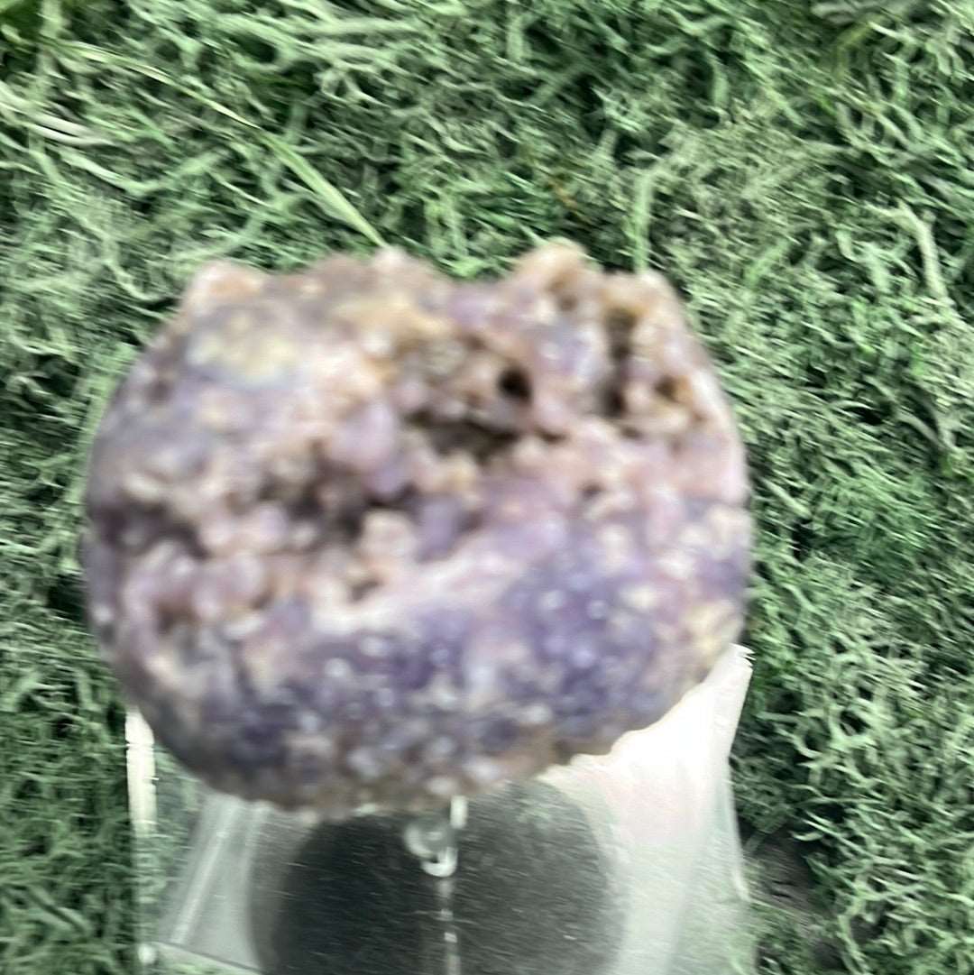 Deko: Trauben Achat Druzy Kugeln aus Indonesien (127g) - schönes violett, viele Druzys