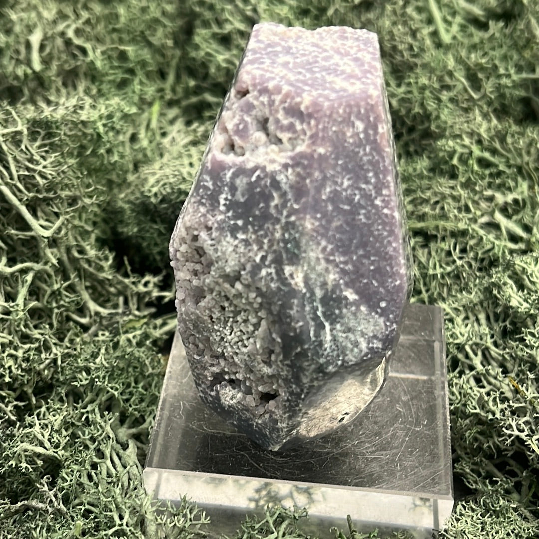 Trauben Achat Freeform aus Indonesien (133g) - schönes Violett - crystal paradise