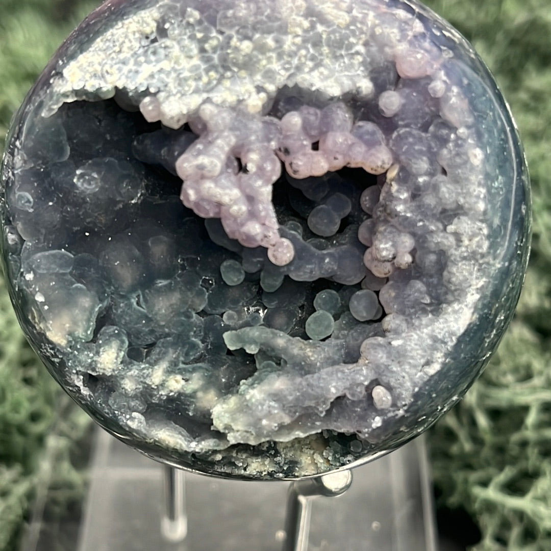 Trauben Achat Druzy Kugeln aus Indonesien (232g) - schönes violett - crystal paradise