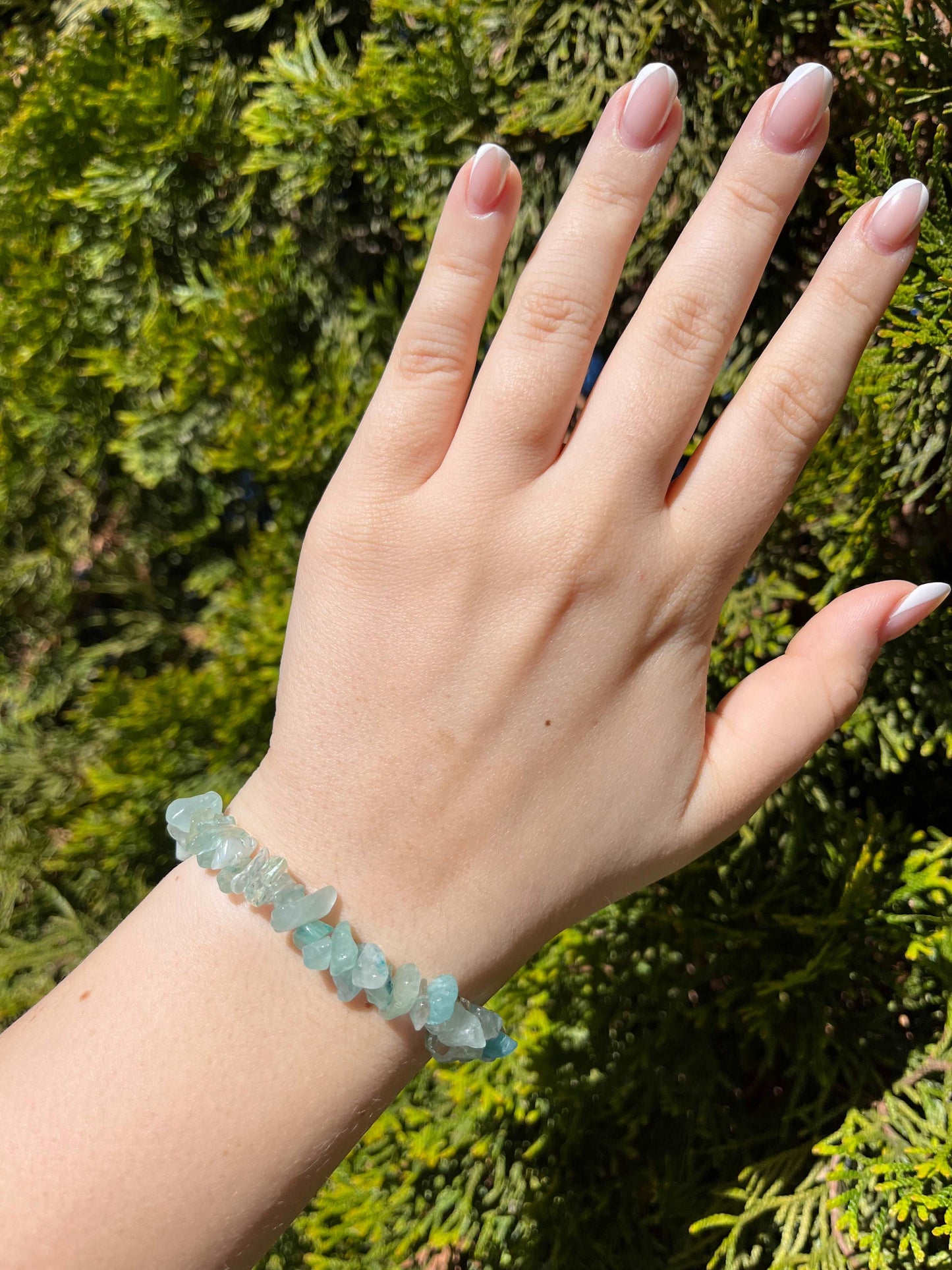 Armband aus Aventurin-Chipstone-Perlen - 10 Stück
