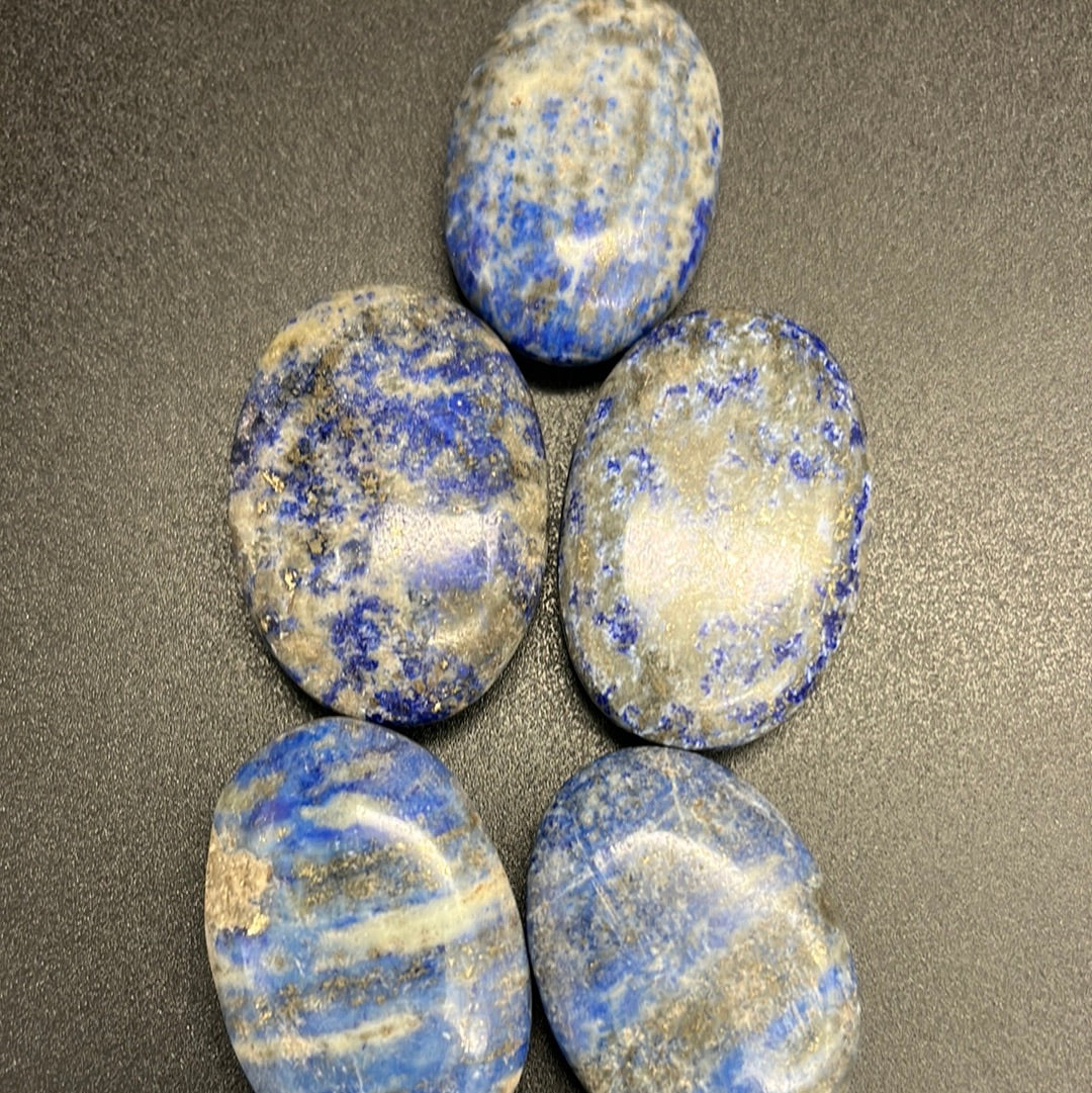 Trommelware Lazurit Cabochon oval -1 Stück ca. 2,5-4cm - crystal paradise