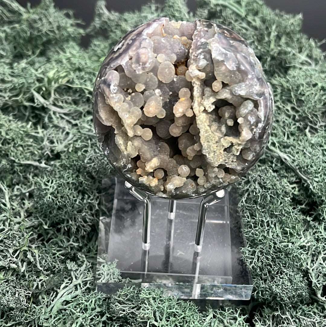 Deko: Trauben Achat Druzy Kugeln aus Indonesien (242g)