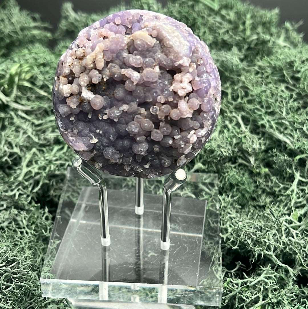Deko: Trauben Achat Druzy Kugeln aus Indonesien (127g) - schönes violett, viele Druzys