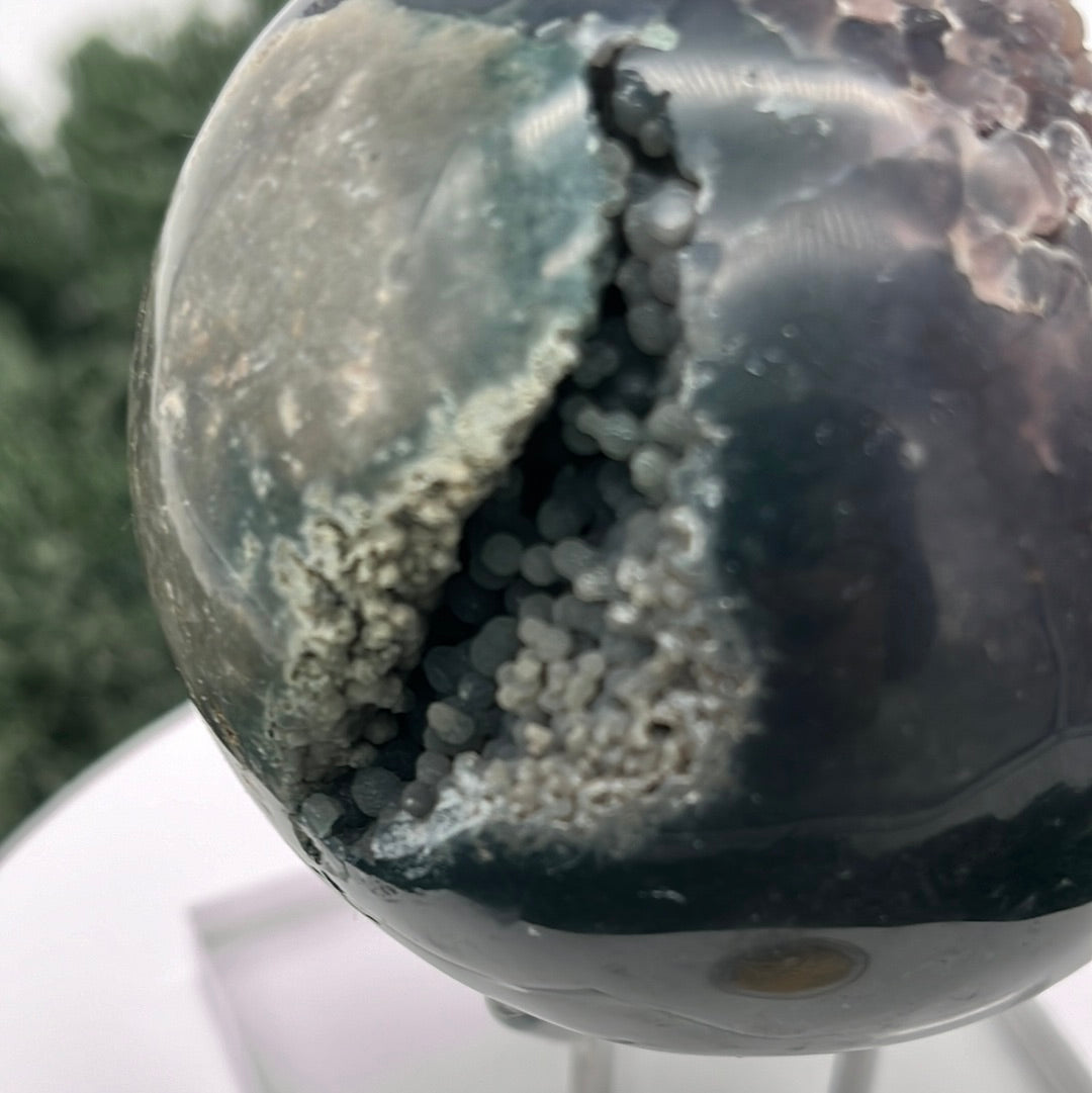 Trauben Achat Druzy Kugeln aus Indonesien (384g) - crystal paradise