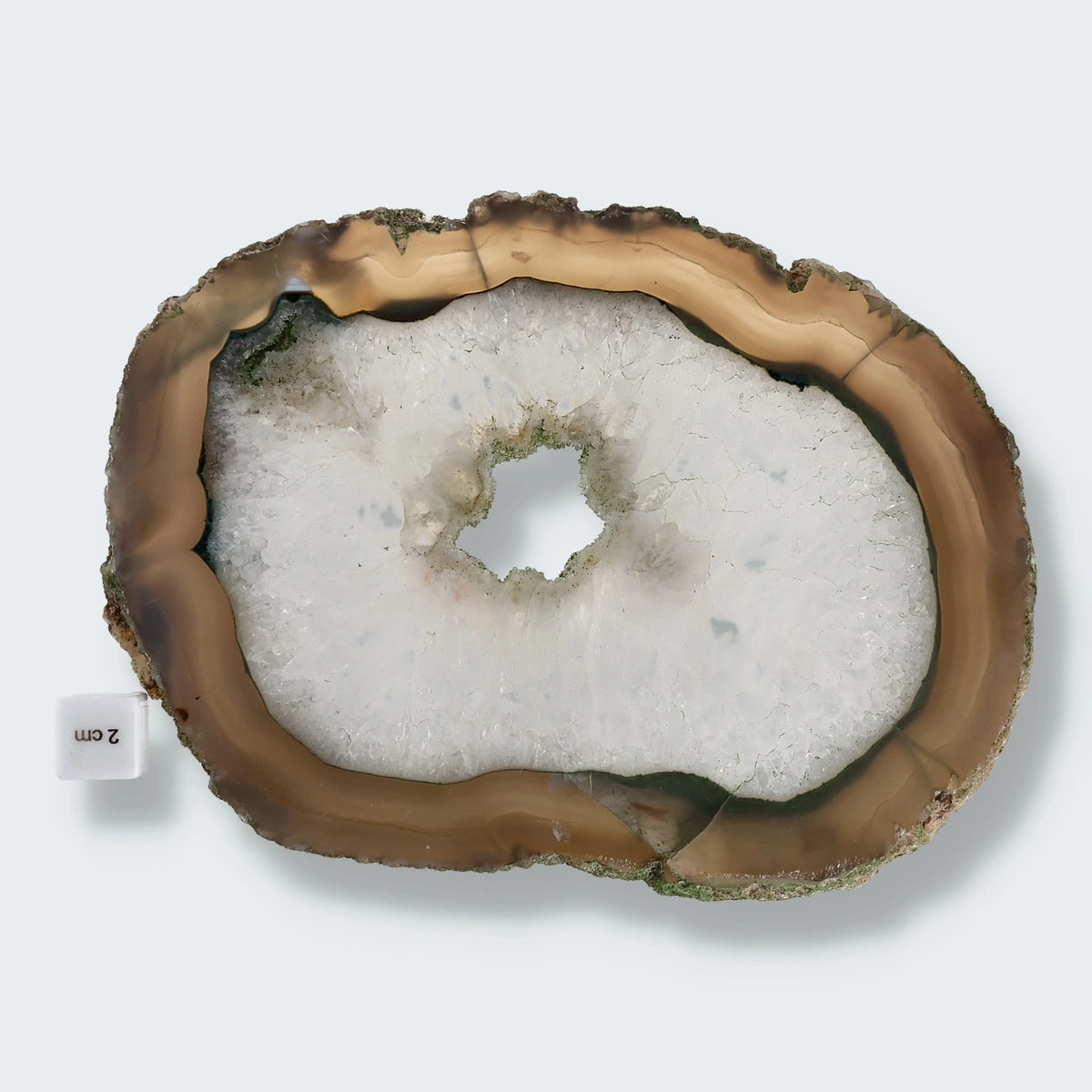 Achatscheibe grau-weiss - ca. 22 cm
