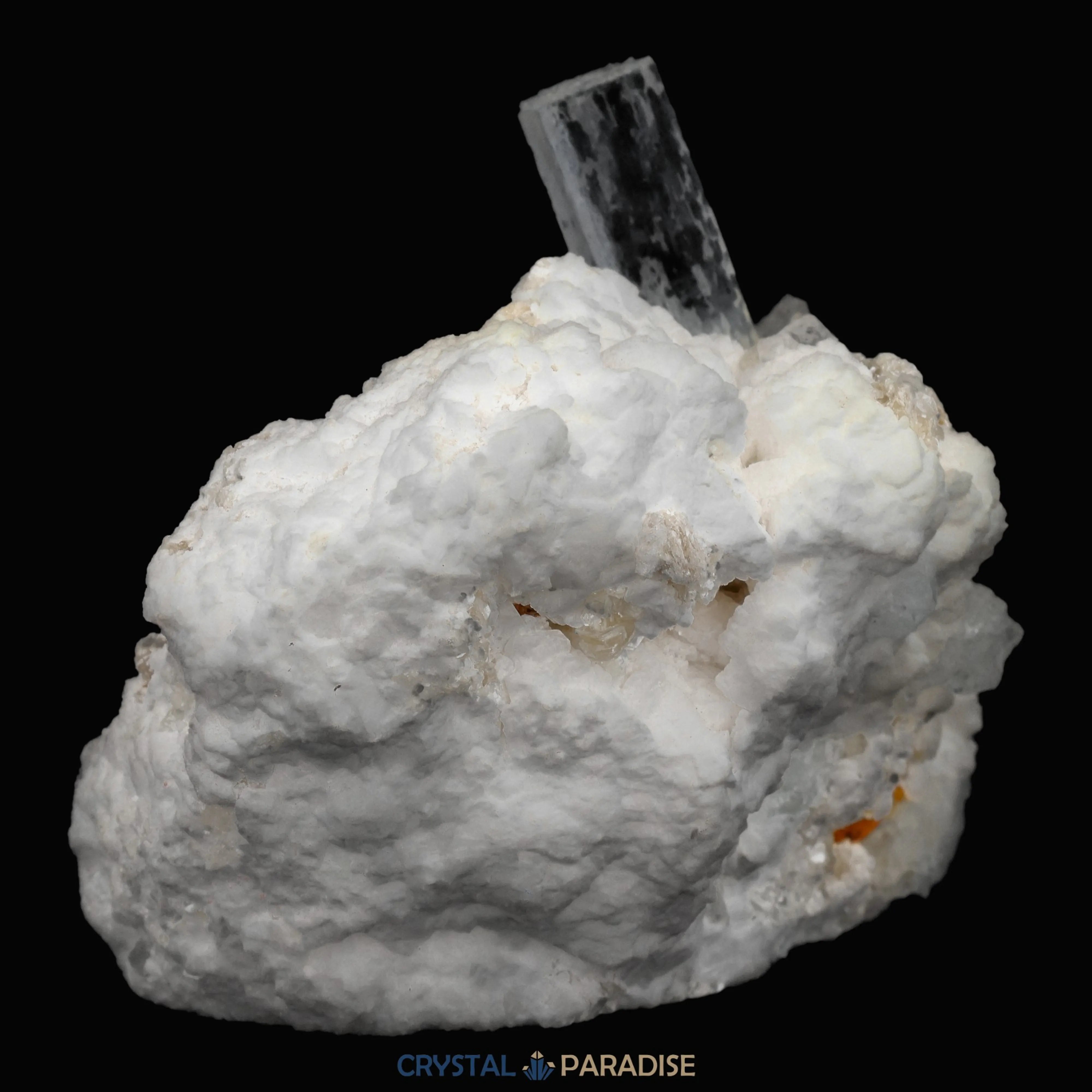 Aquamarin Handstufe auf Feldspat aus Pakistan (101g)