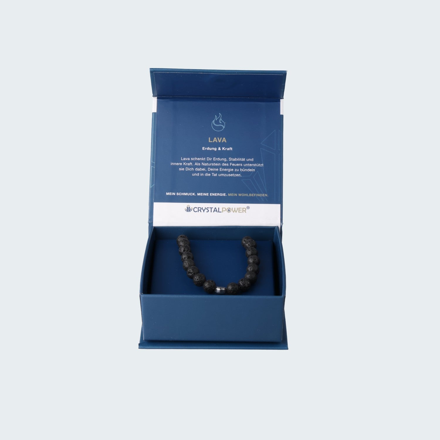 Lava – Erdung & Kraft - Armband crystalpower® - crystal paradise