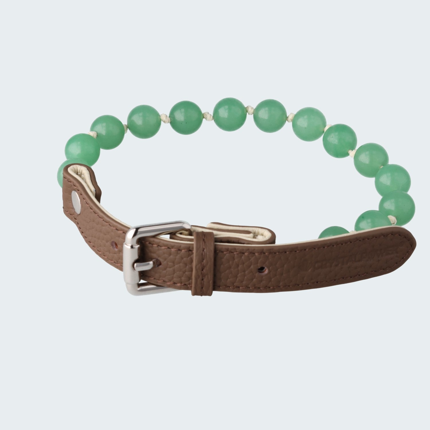 Aventurin–unterstützt Entspannung bei Nervosität oder Hyperaktivität - Hundehalsband crystalpower® - crystal paradise