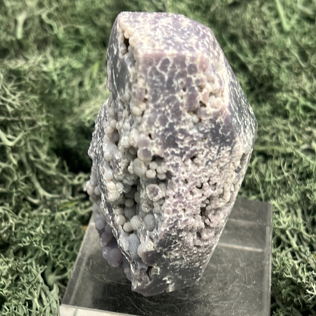 Trauben Achat Freeform aus Indonesien (133g) - schönes Violett - crystal paradise