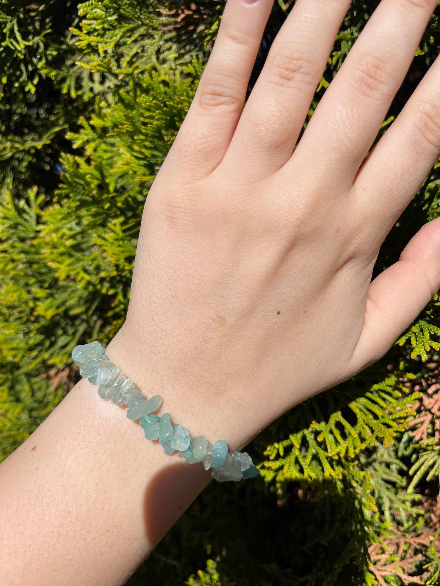 Armband aus Aventurin-Chipstone-Perlen - 10 Stück