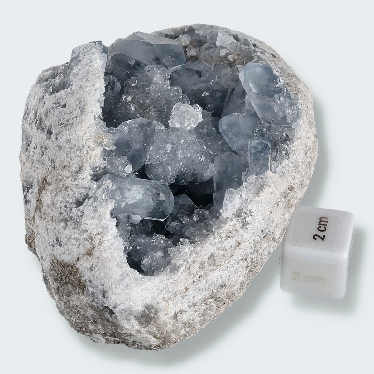 Celestin Geode aus Madagaskar (1237g)