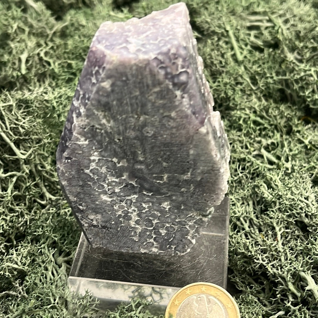 Trauben Achat Freeform aus Indonesien (179g) - schönes Violett und Druzys - crystal paradise