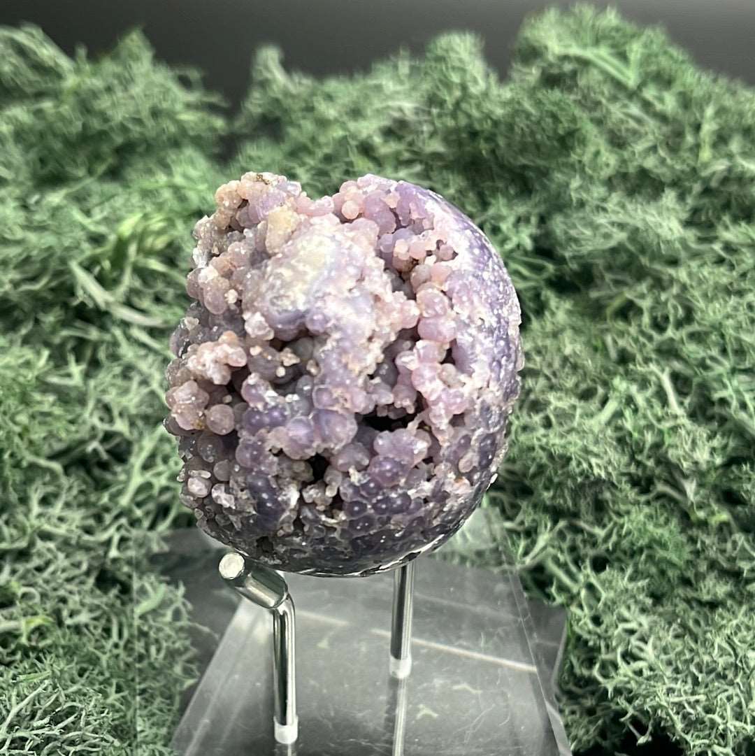 Deko: Trauben Achat Druzy Kugeln aus Indonesien (127g) - schönes violett, viele Druzys