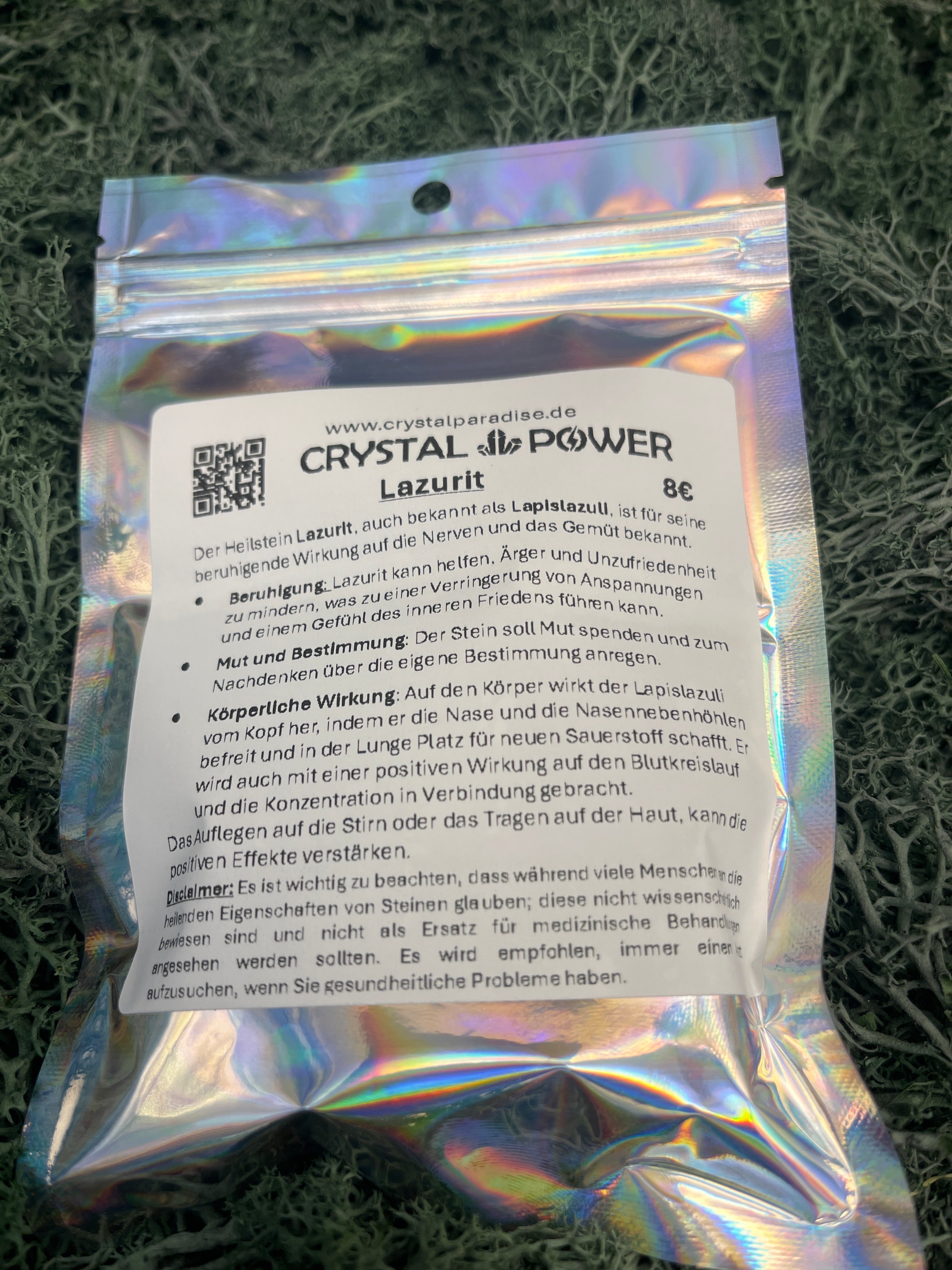 Crystal Power - Lazurit 100g - Fördert dei Konzentration und emotionale Belastbarkeit - crystal paradise