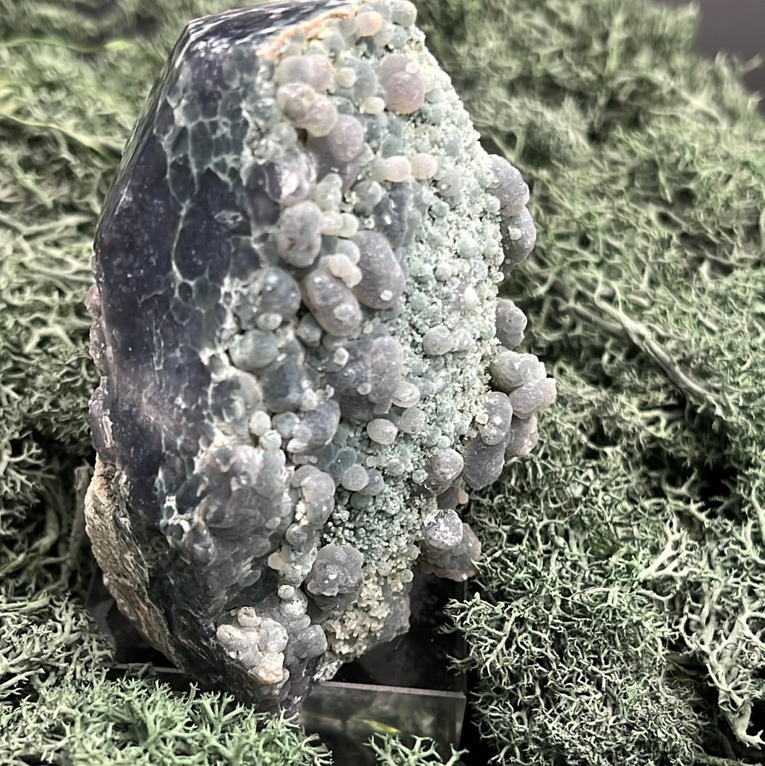 Trauben Achat Freeform aus Indonesien (279g) - mit violetten und grünlichen Trauben - crystal paradise