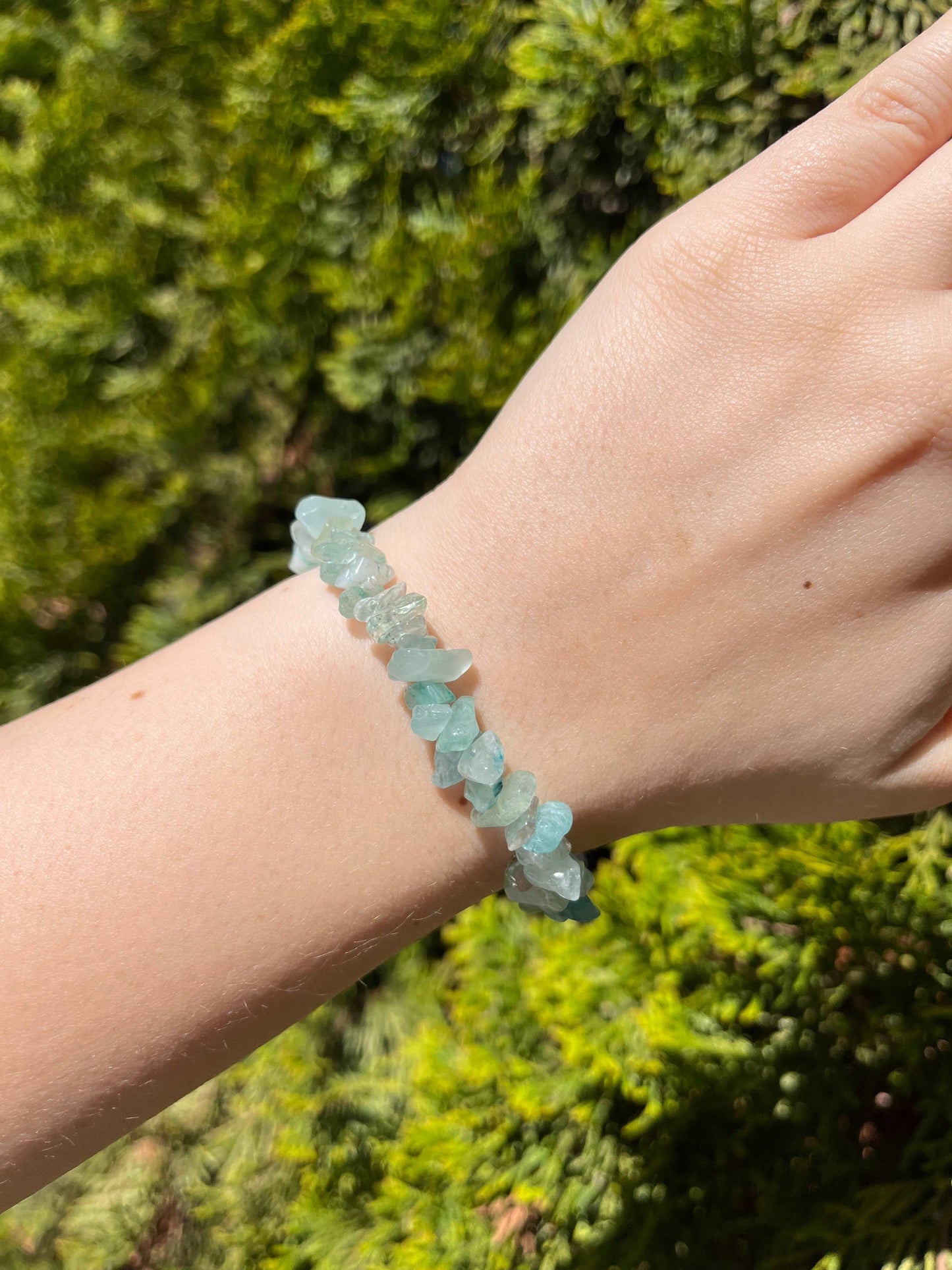 Armband aus Aventurin-Chipstone-Perlen - 10 Stück