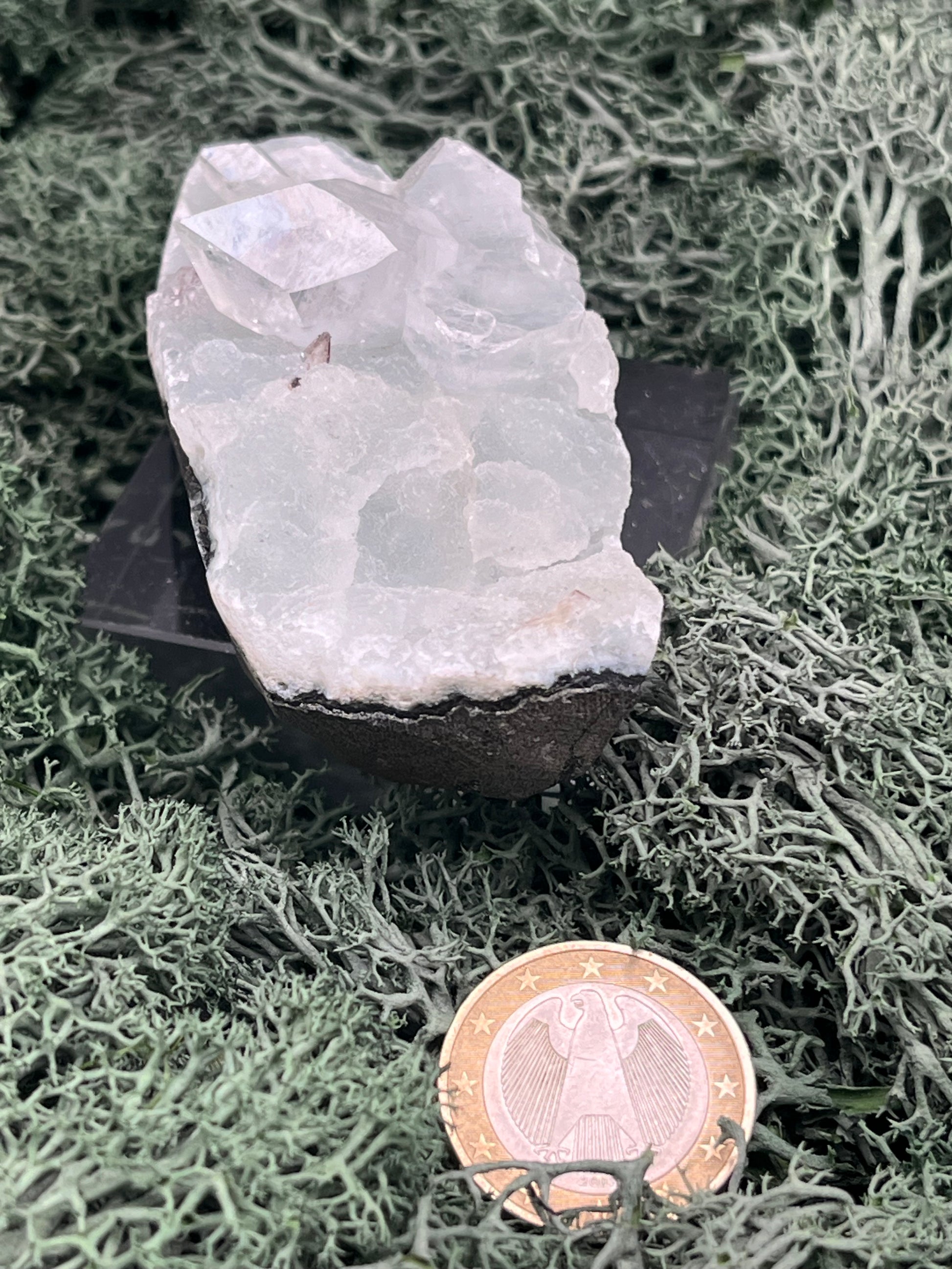 Apophyllit Stufe aus Indien (126g) - schöne grosse Kristalle - crystal paradise