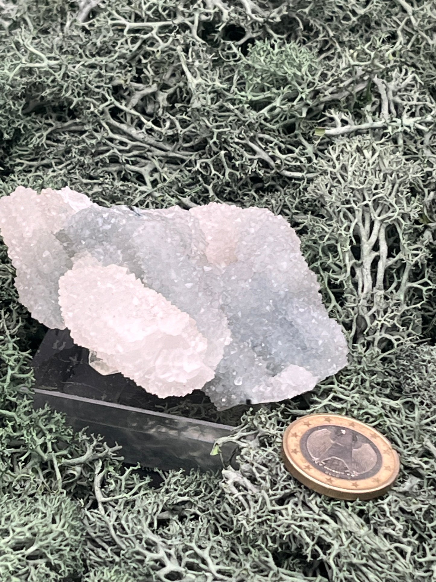 Apophyllit Stufe aus Indien (98g) - schöne grosse Kristalle zusammen mit Sugar Crystals - crystal paradise