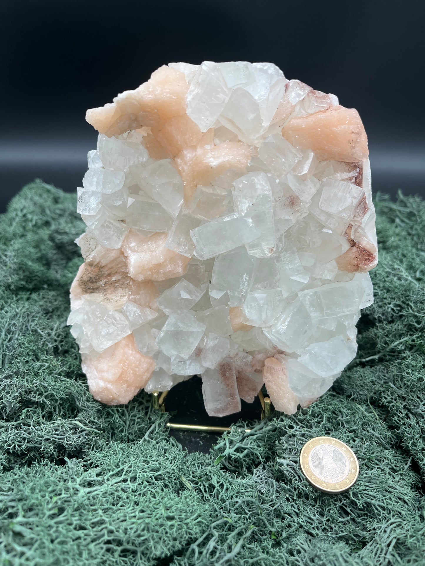 Apophyllit Stilbit Cluster XL aus Indien (1346g)- schöne grosse gut ausgeprägte Kristalle - crystal paradise