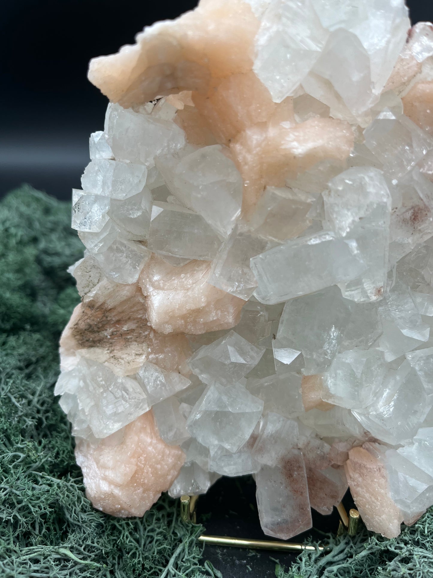 Apophyllit Stilbit Cluster XL aus Indien (1346g)- schöne grosse gut ausgeprägte Kristalle - crystal paradise