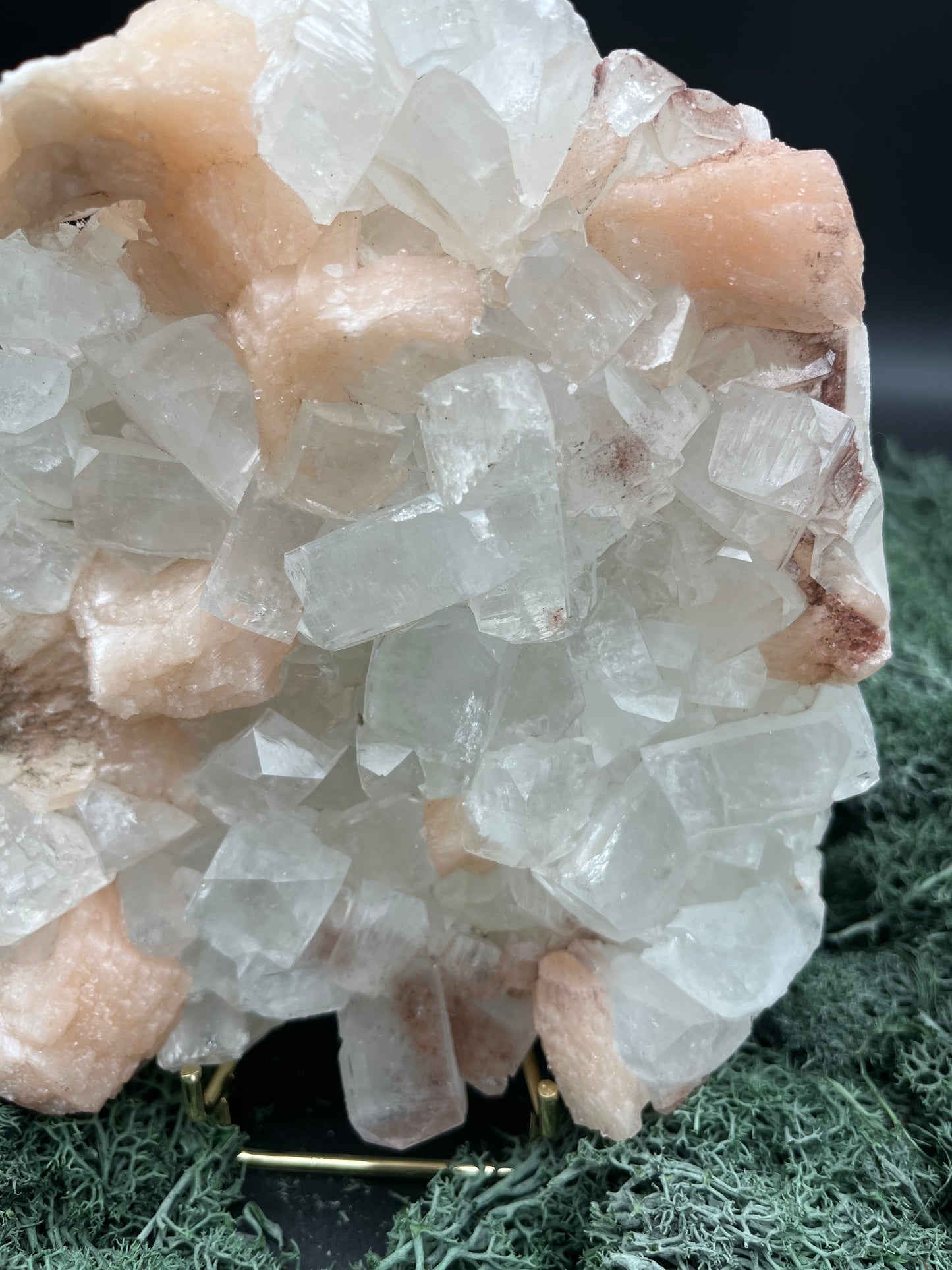 Apophyllit Stilbit Cluster XL aus Indien (1346g)- schöne grosse gut ausgeprägte Kristalle - crystal paradise