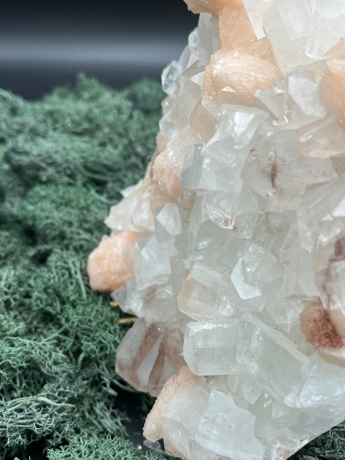 Apophyllit Stilbit Cluster XL aus Indien (1346g)- schöne grosse gut ausgeprägte Kristalle - crystal paradise