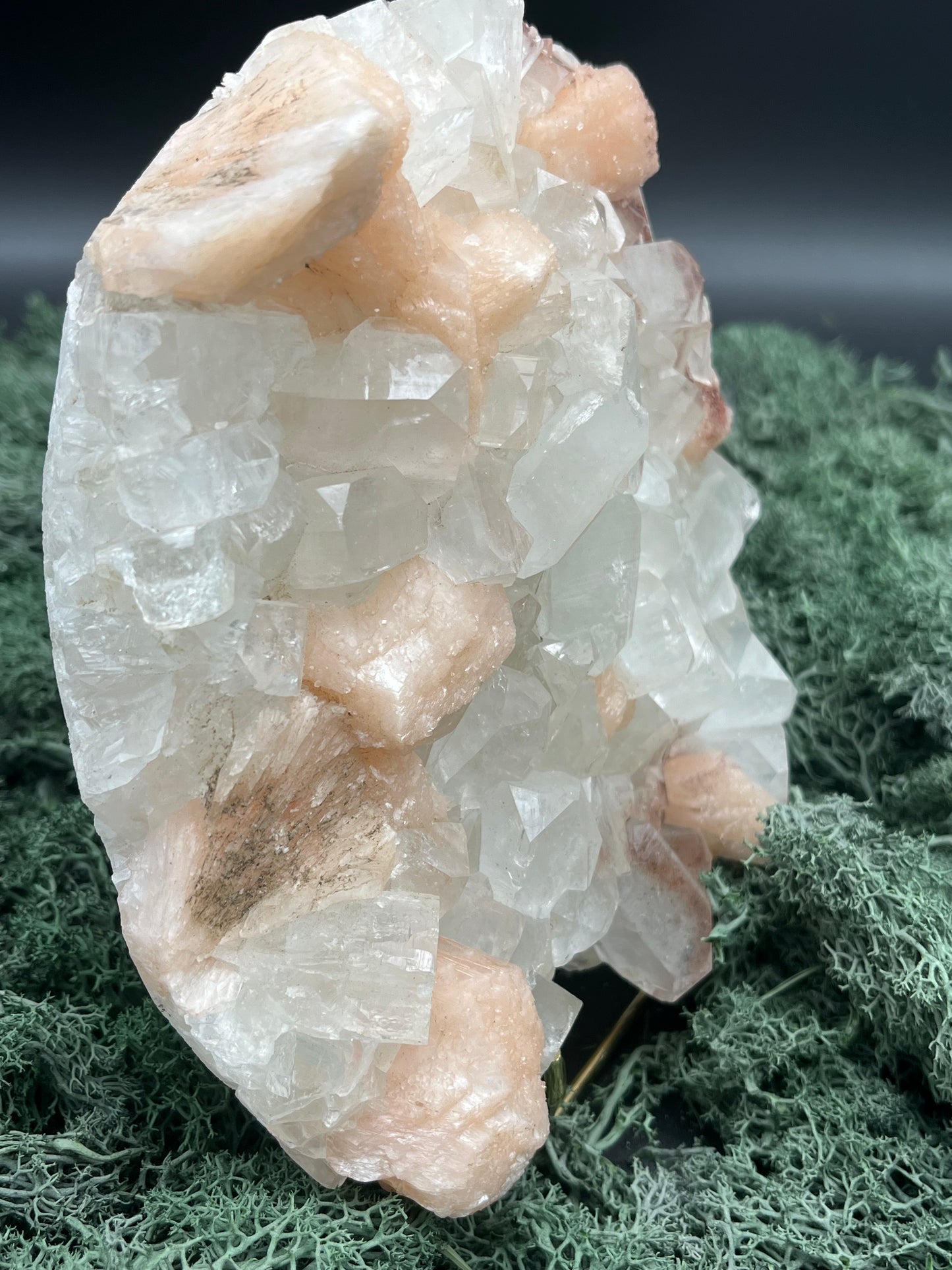 Apophyllit Stilbit Cluster XL aus Indien (1346g)- schöne grosse gut ausgeprägte Kristalle - crystal paradise