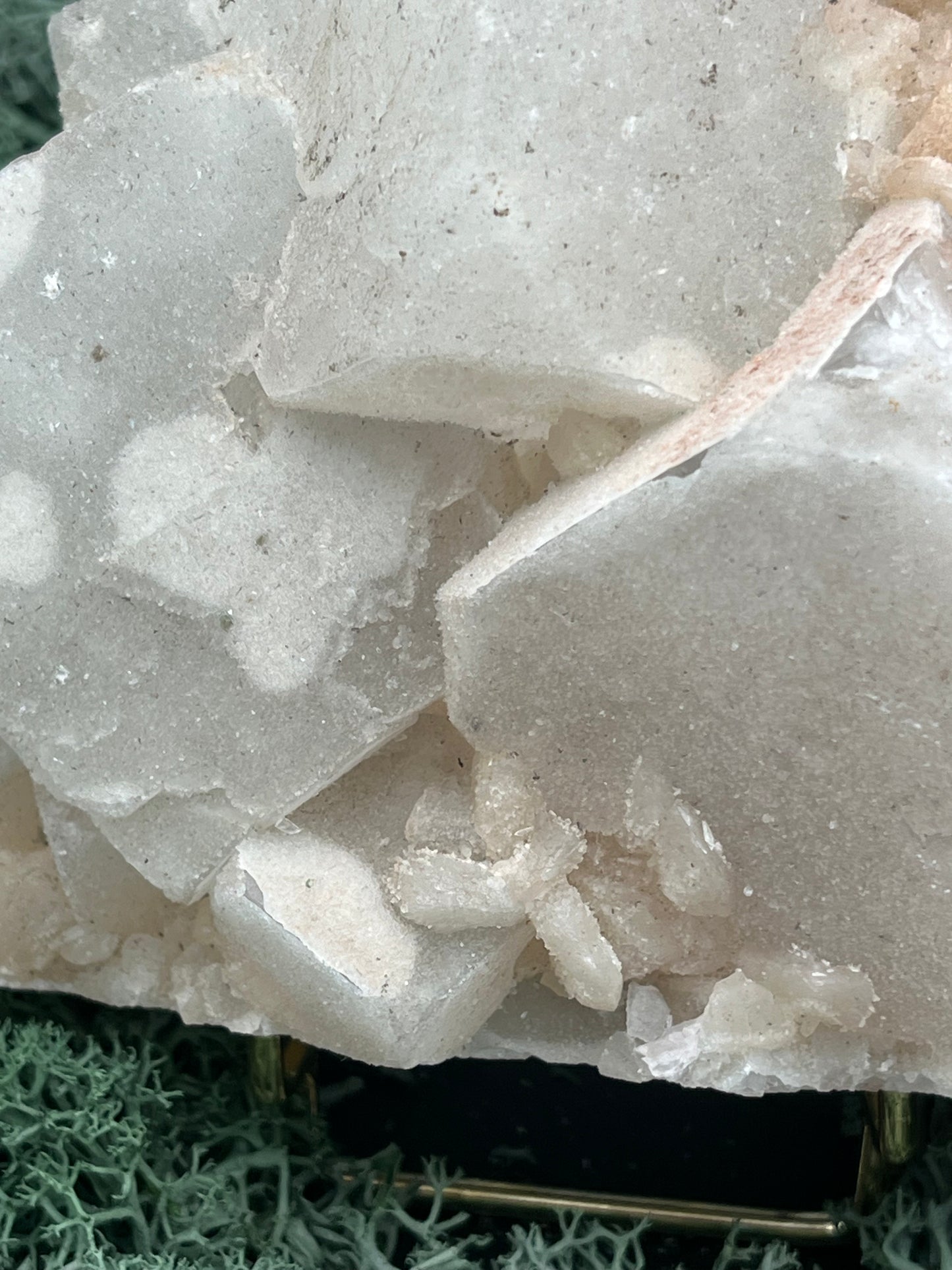 Apophyllit Stilbit Cluster XL aus Indien (978g)- sehr grosse Kristallwürfel - crystal paradise