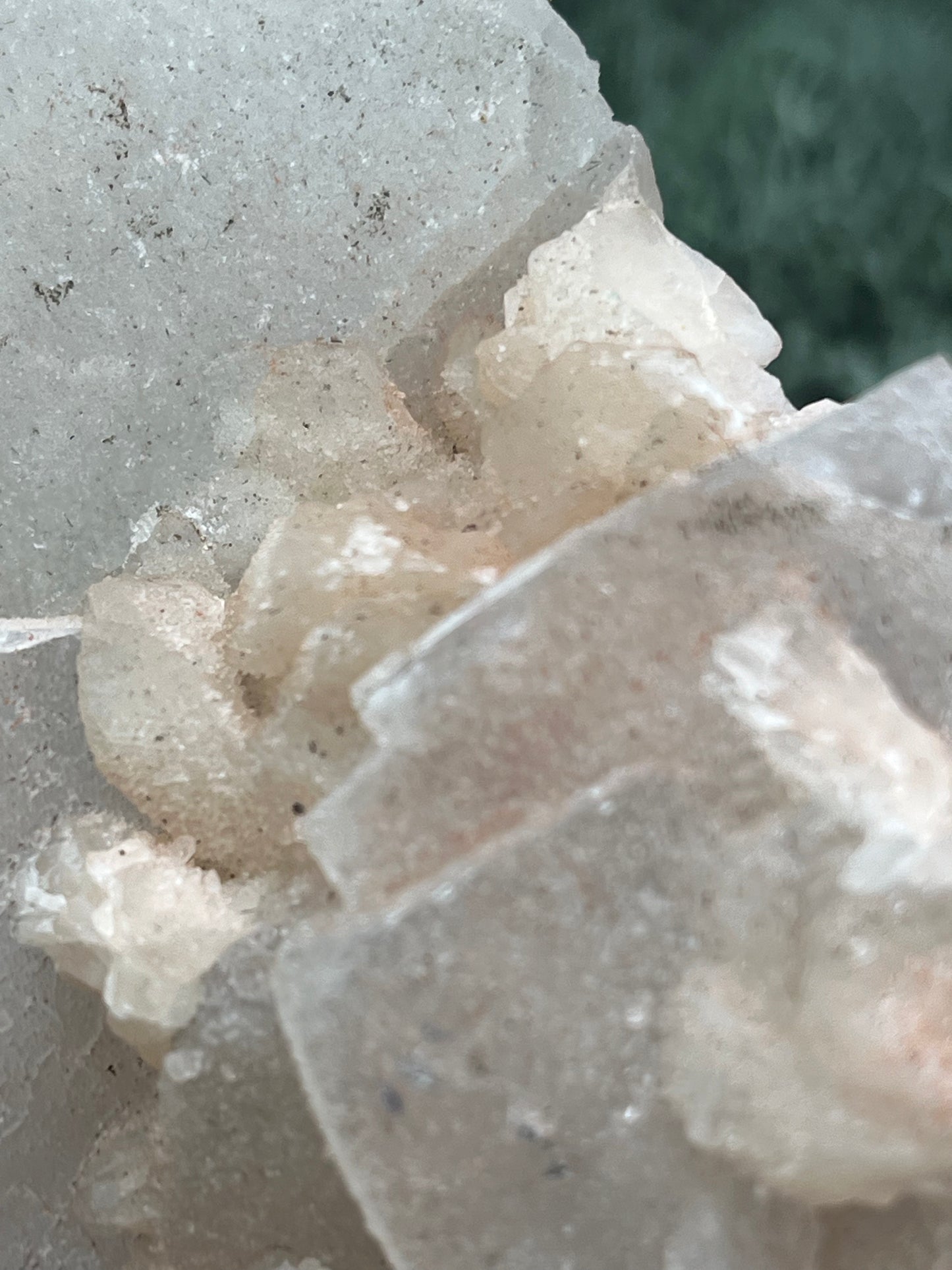 Apophyllit Stilbit Cluster XL aus Indien (978g)- sehr grosse Kristallwürfel - crystal paradise