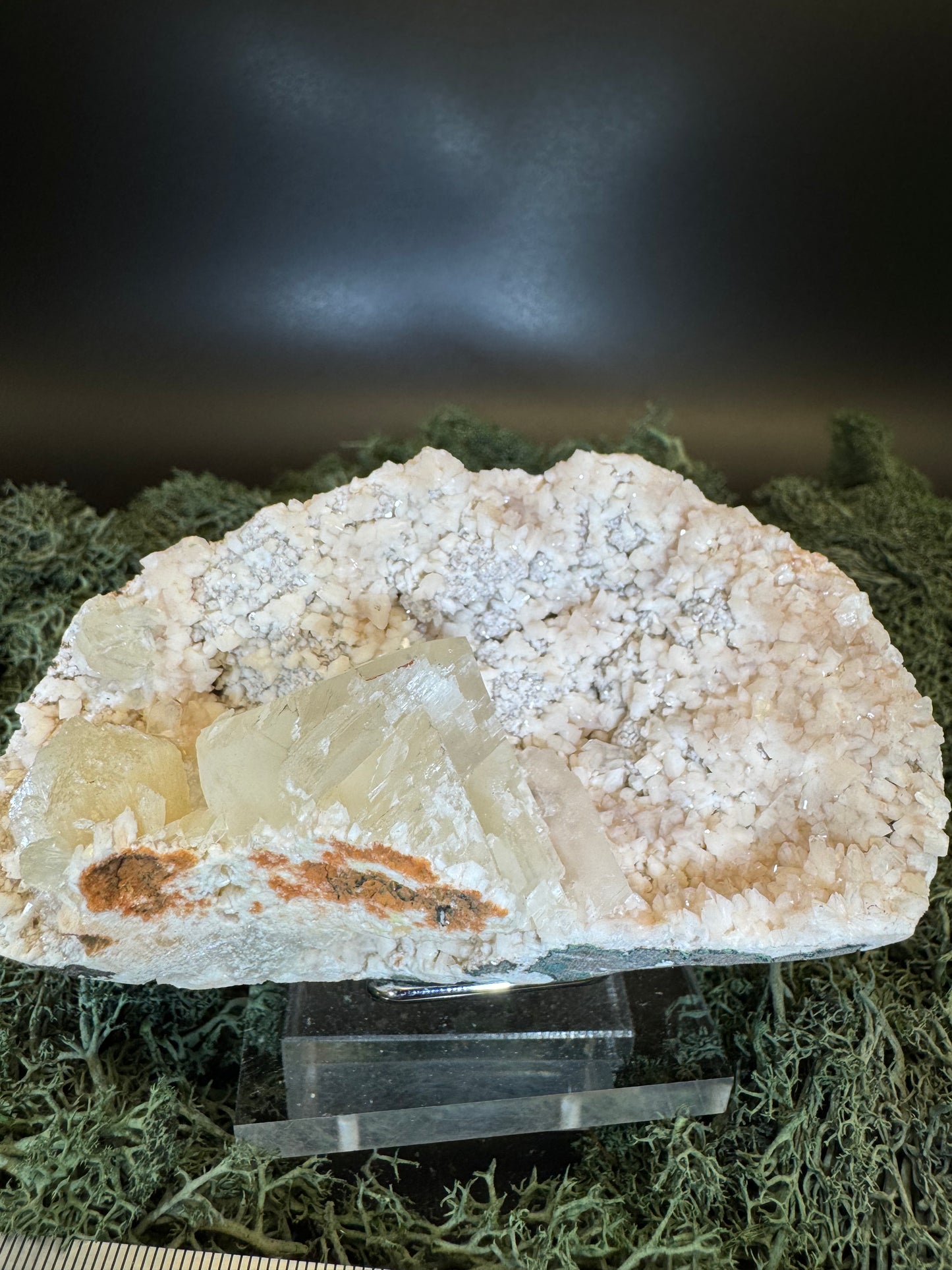 Heulandit / Euzeolit Geode mit Apophylilt aus Maharashtra, Nashik pune, Indien (319g) - crystal paradise