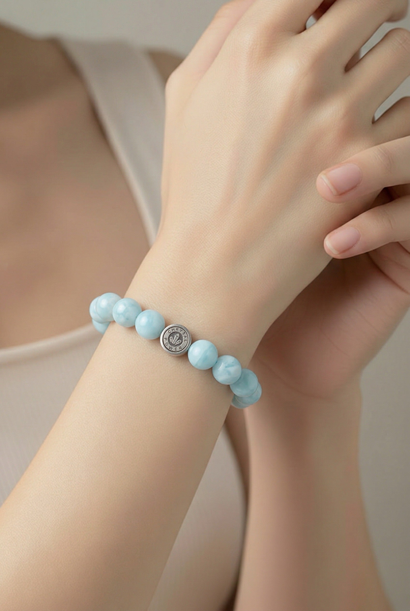 Larimar – Gelassenheit & Kommunikation - Armband crystalpower® - crystal paradise