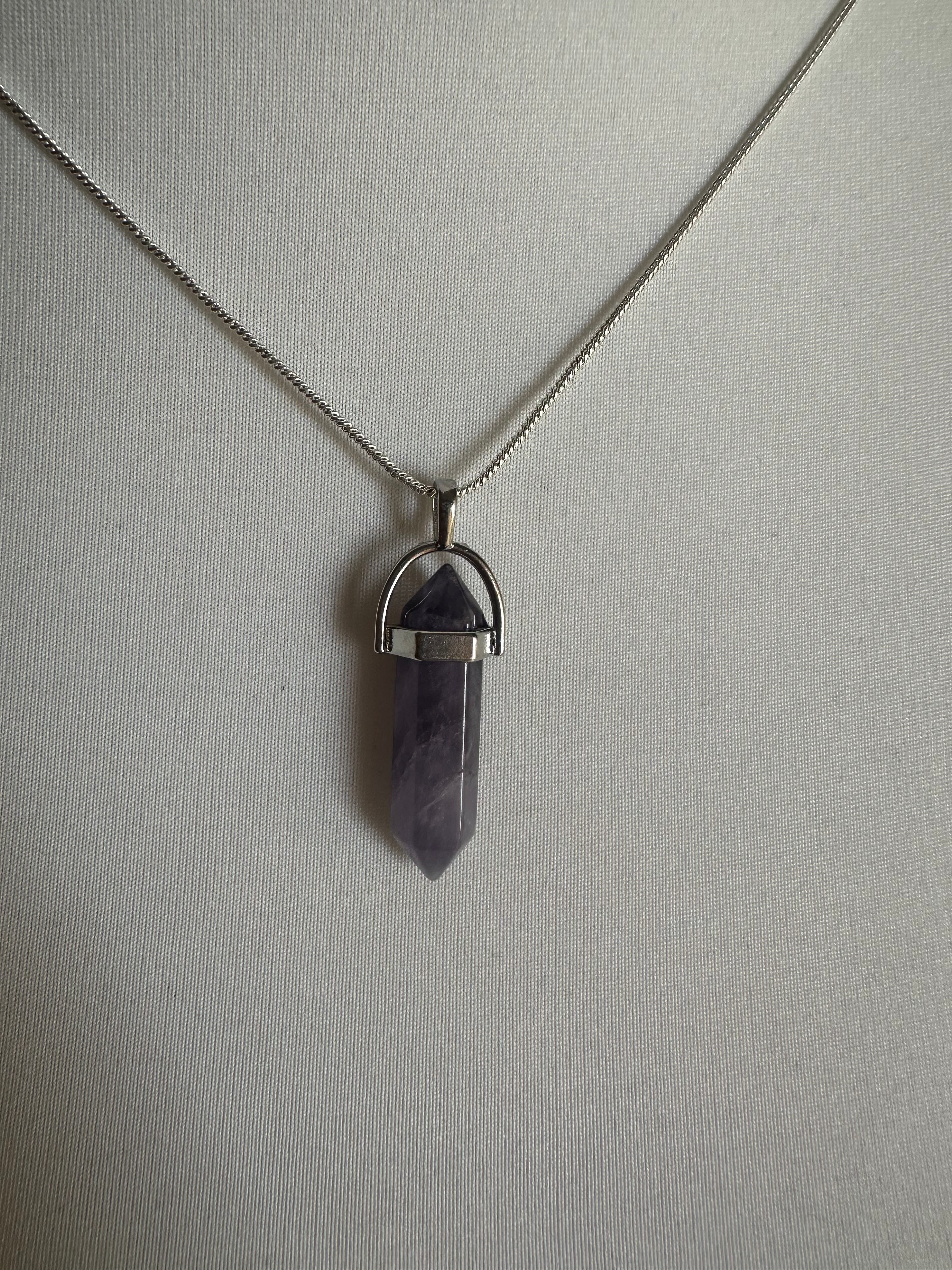 Anhänger Pendel-Doppelspitze aus Amethyst - 1 Stück - crystal paradise
